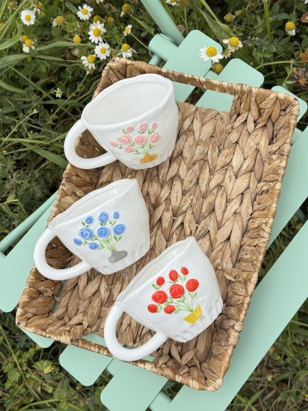 كوب باقة ورد