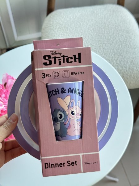 طقم صحون 3 قطع بلاستك