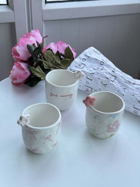 كوب ناعم بوردة ناعمه