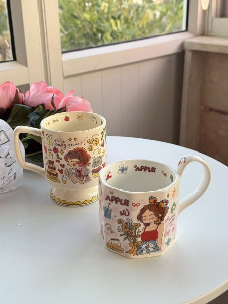 كوب برسومات بنت نغشة